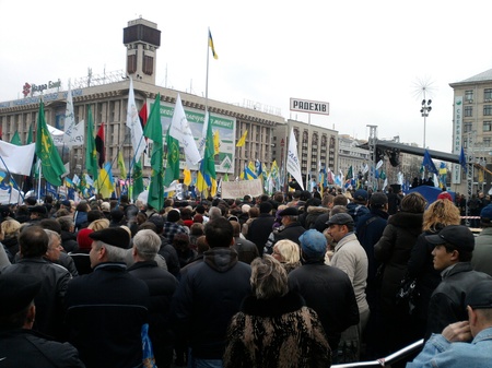 Мітинг на майдані проти податкового кодексу ФОТО