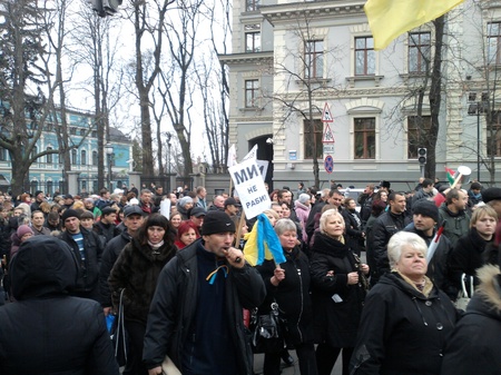 Мітинг на майдані проти податкового кодексу ФОТО