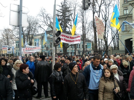 Мітинг на майдані проти податкового кодексу ФОТО